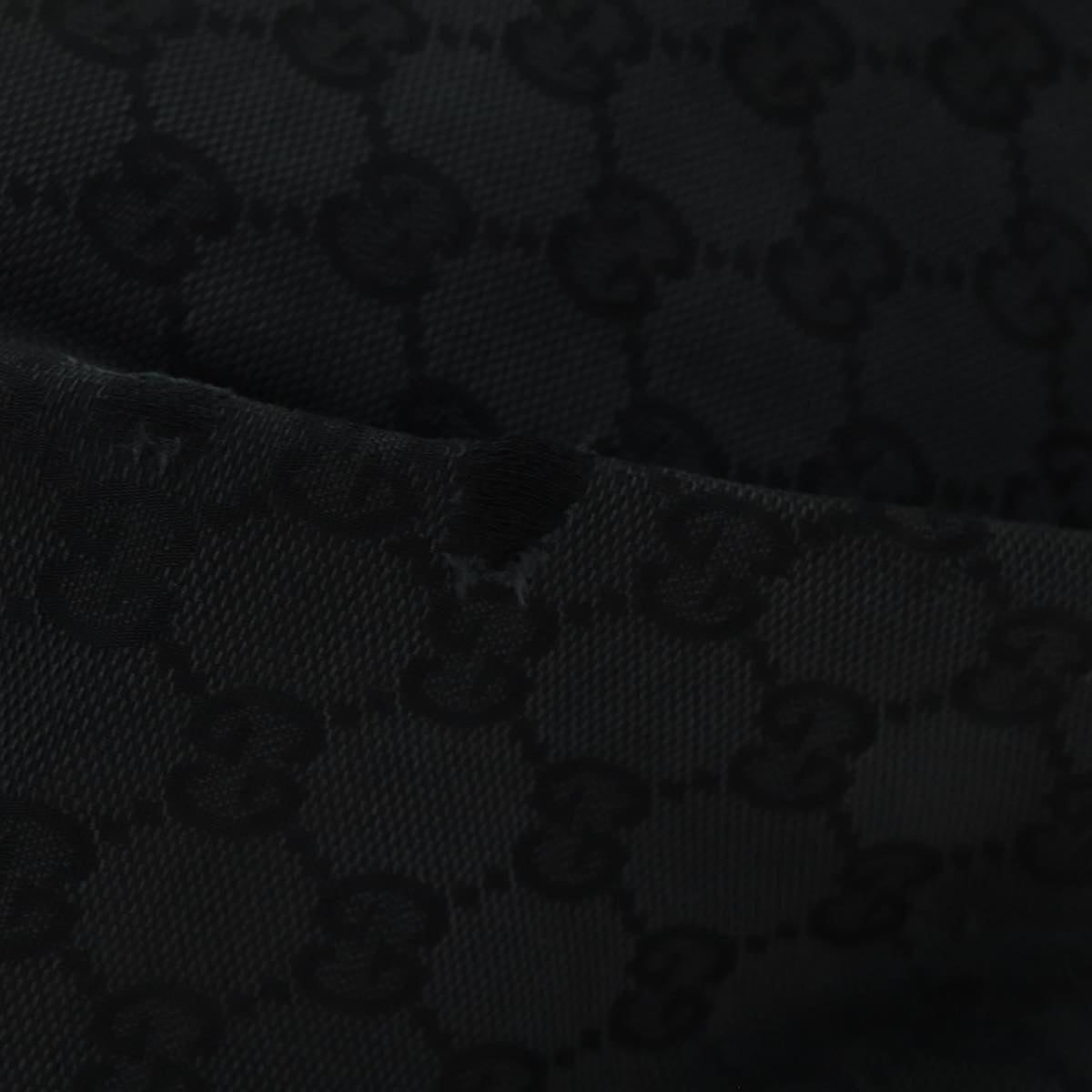 GUCCI GG Canvas Shoulder Bag Black 001 3738 82165