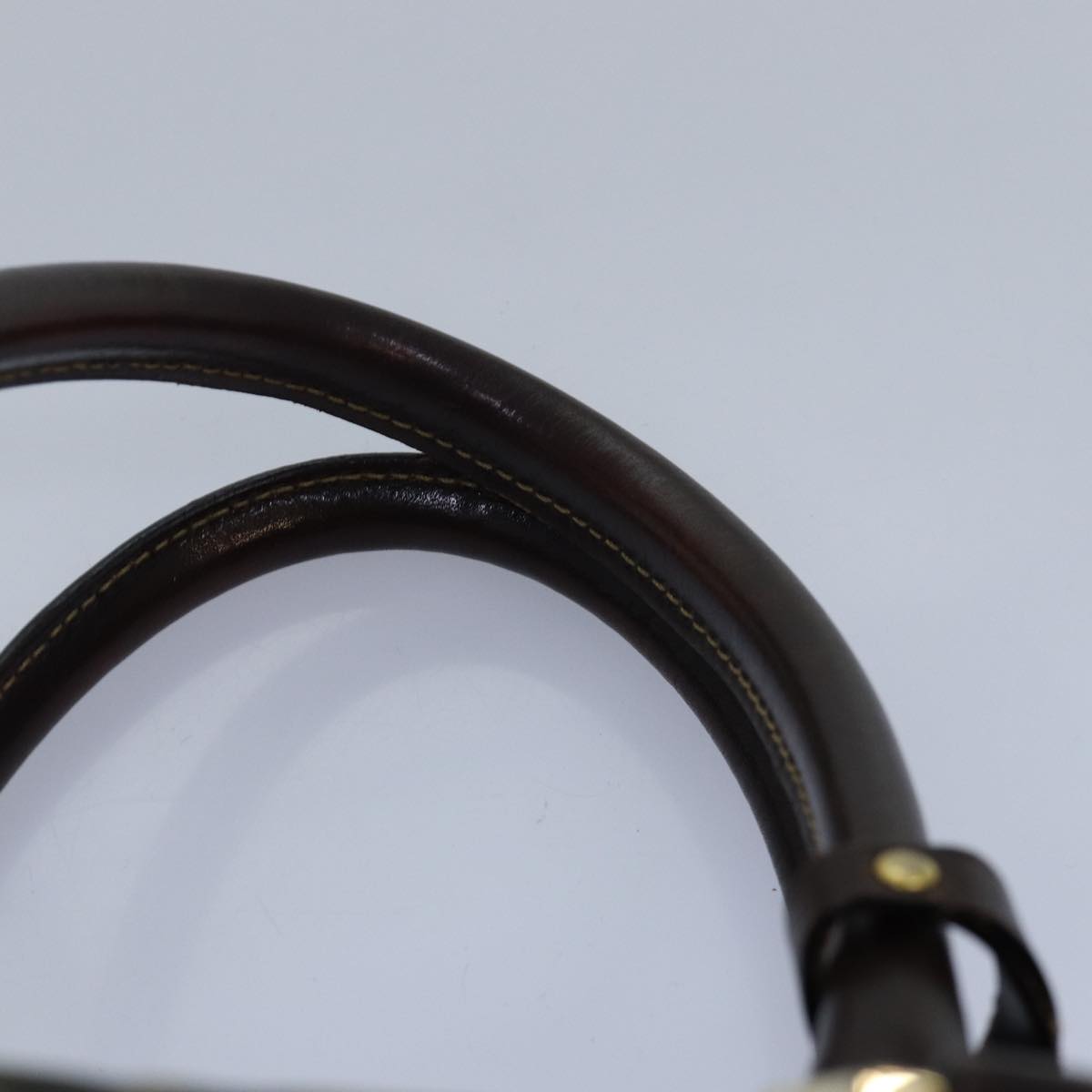 FENDI Zucca Canvas Hand Bag Brown Black 82560