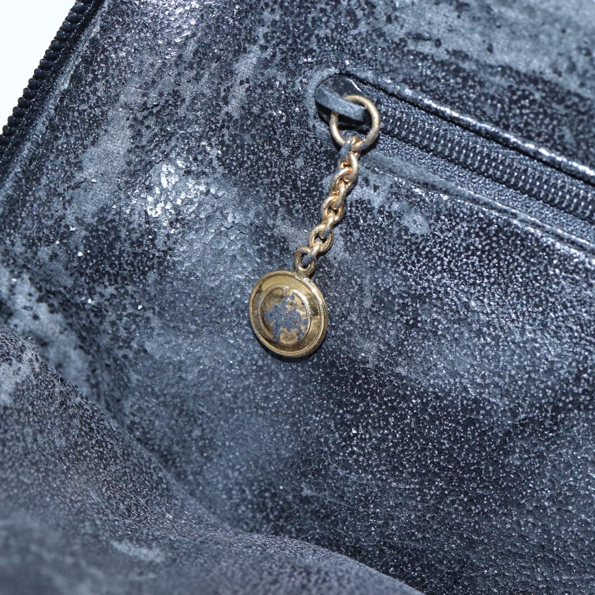 GUCCI Bamboo Hand Bag Leather 2way Black 000 090 0290 82700