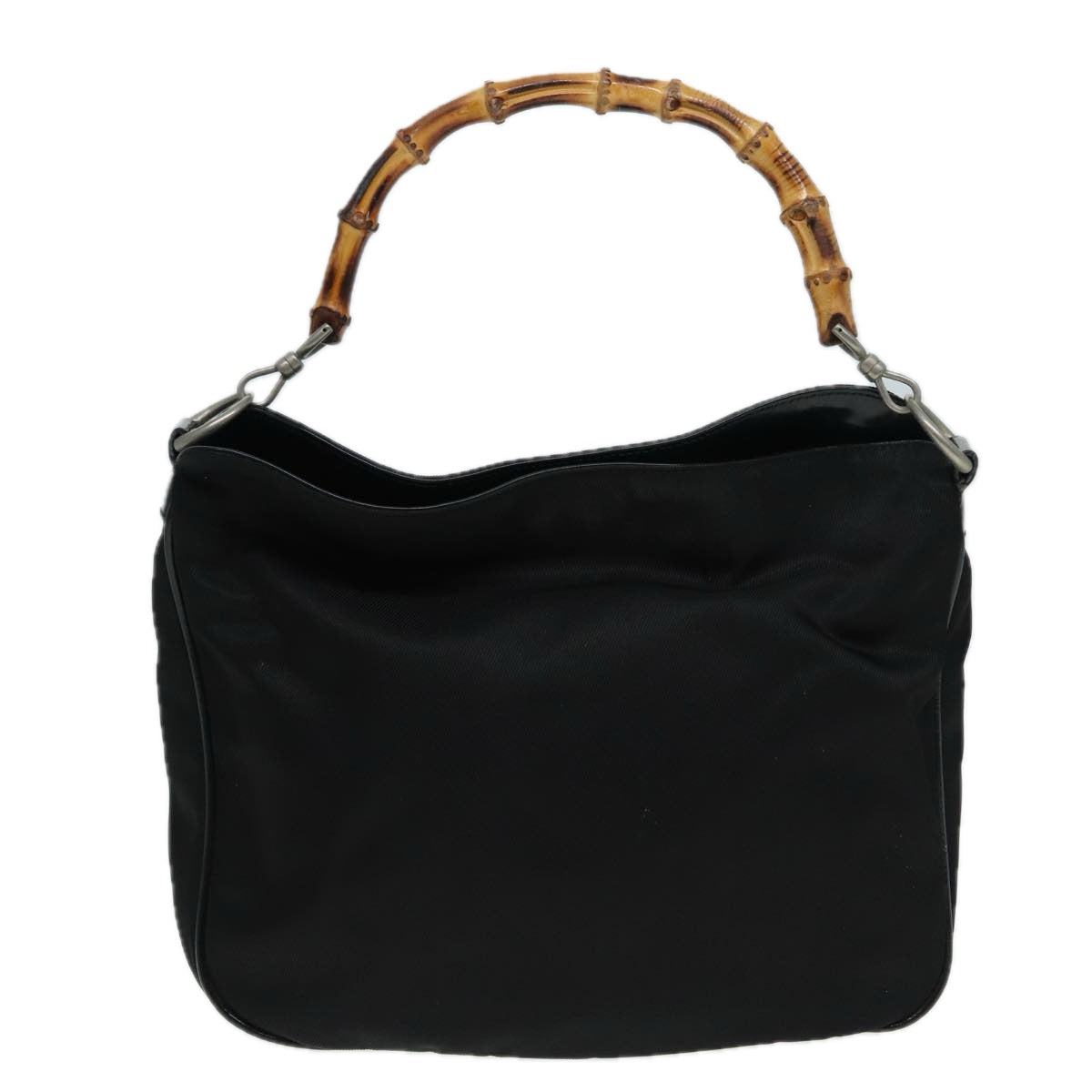 GUCCI Bamboo Shoulder Bag Nylon Black 001 1781 1638 82705