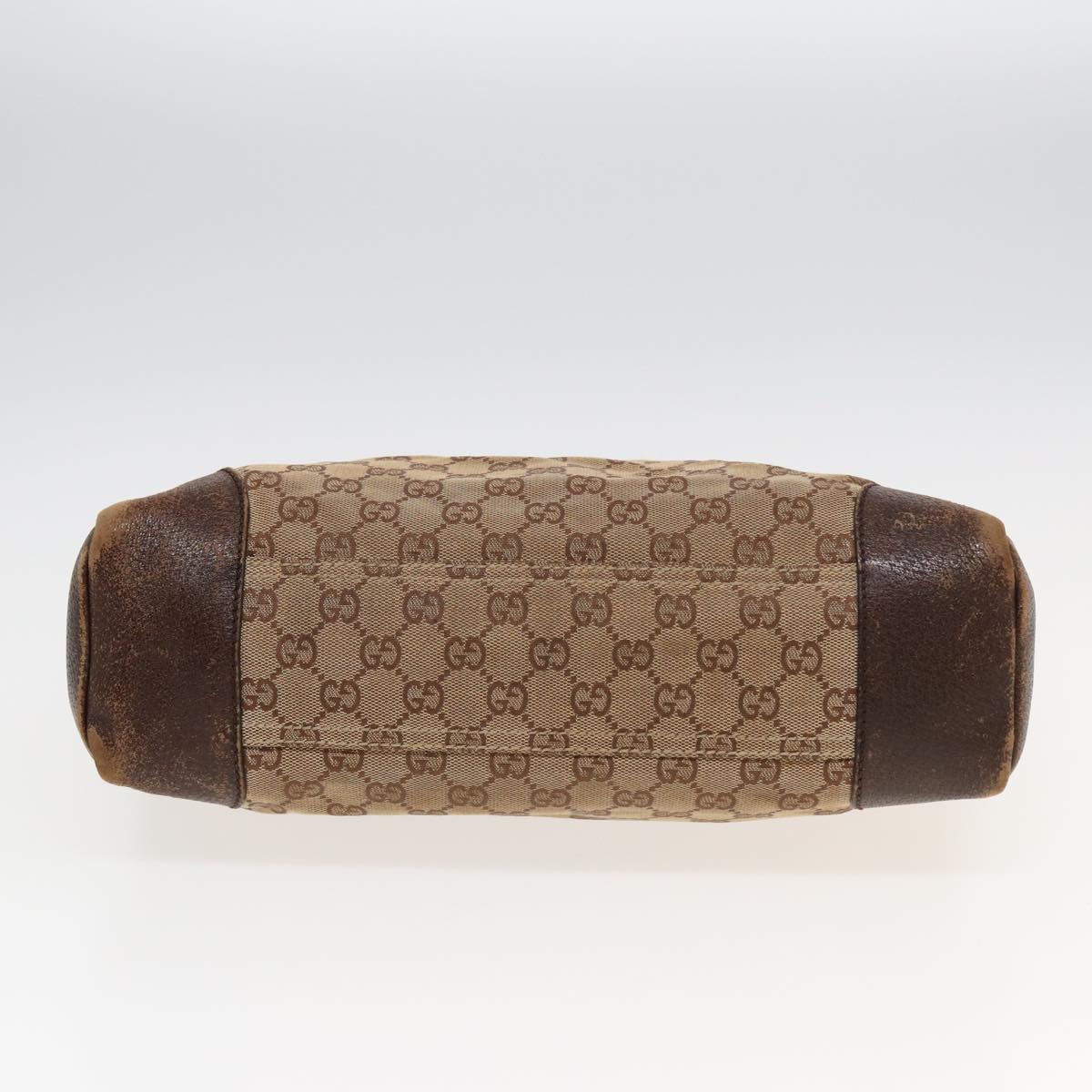 GUCCI GG Canvas Shoulder Bag Beige 110054 82710