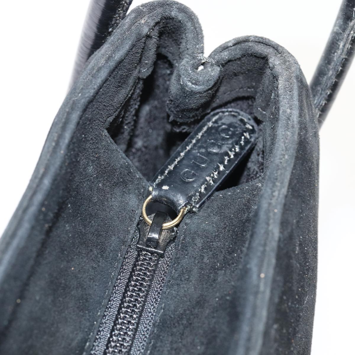 GUCCI Tote Bag Suede Black 001 2865 1775 82715