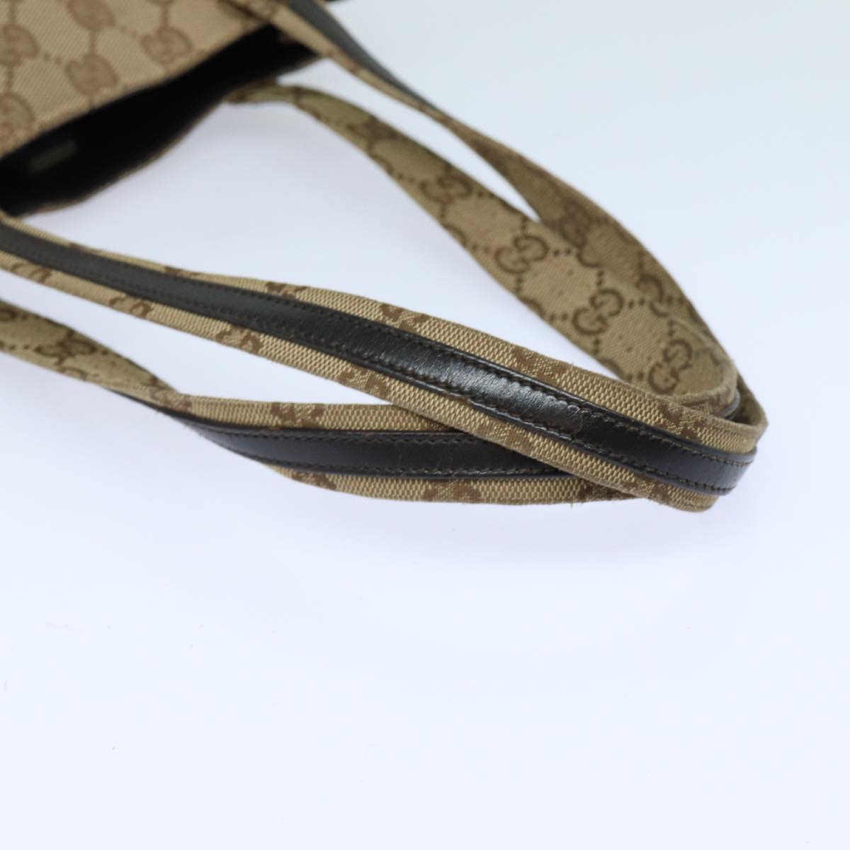 GUCCI GG Canvas Shoulder Bag Beige 002 1075 82821