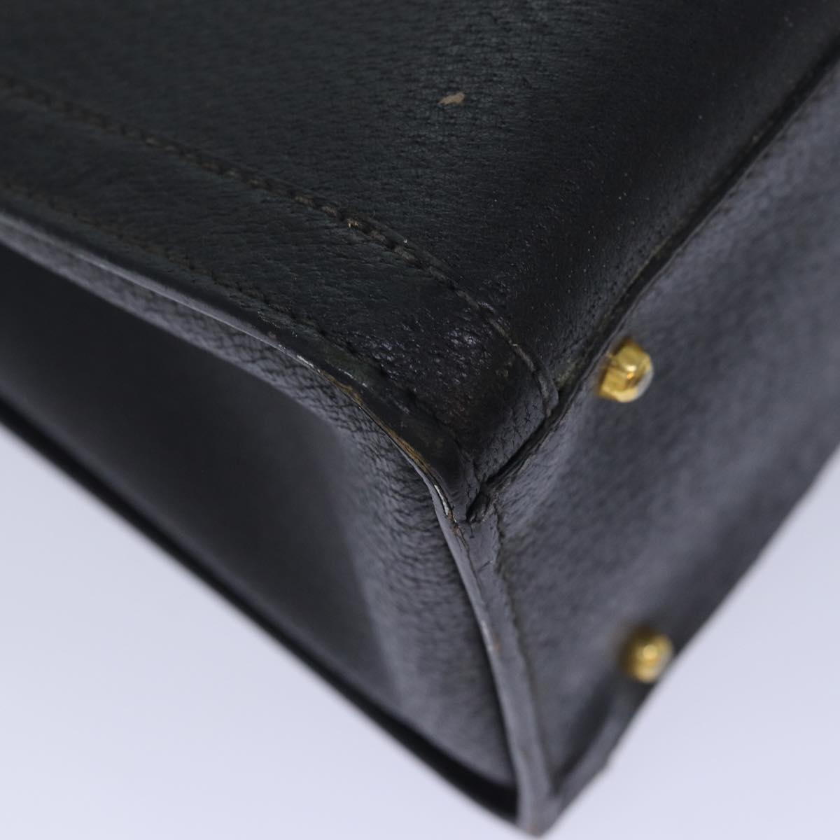 GUCCI Bamboo Hand Bag Leather Black 002 123 0260 82832