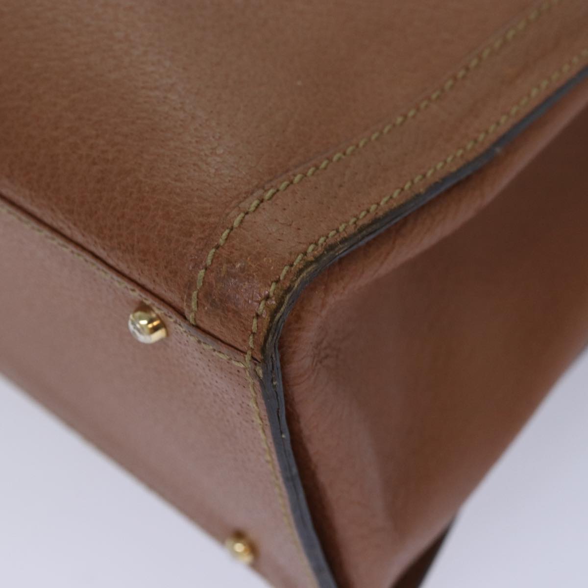 GUCCI Bamboo Hand Bag Leather Brown 002 2853 0260 0 82834