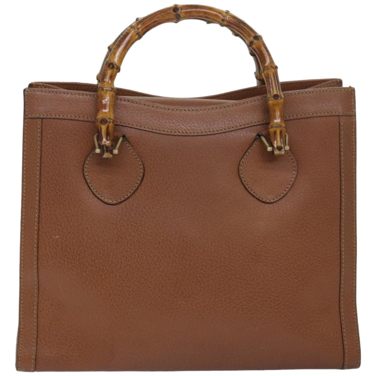 GUCCI Bamboo Hand Bag Leather Brown 002 2853 0260 0 82834