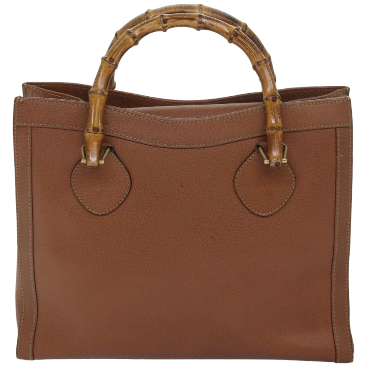 GUCCI Bamboo Hand Bag Leather Brown 002 2853 0260 0 82834