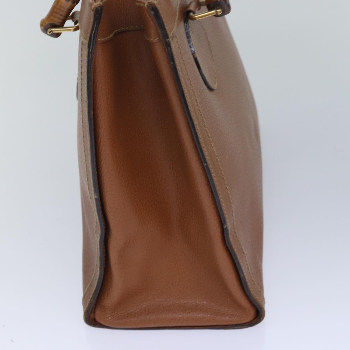 GUCCI Bamboo Hand Bag Leather Brown 002 2853 0260 0 82834