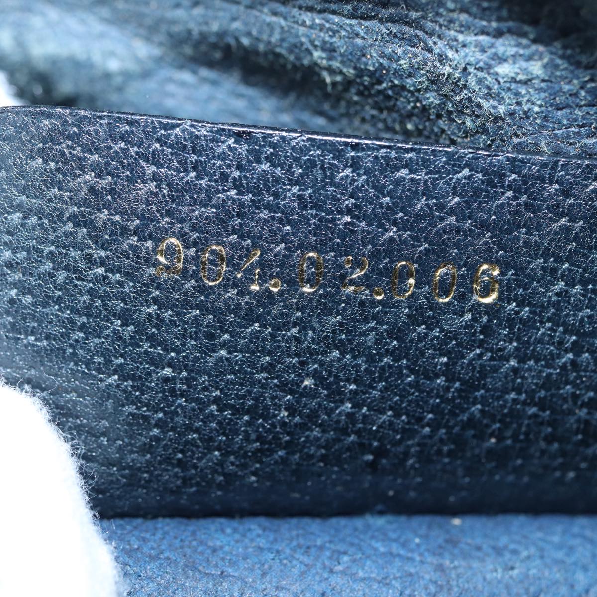 GUCCI GG Supreme Boston Bag PVC Leather Navy 904 02 006 82876