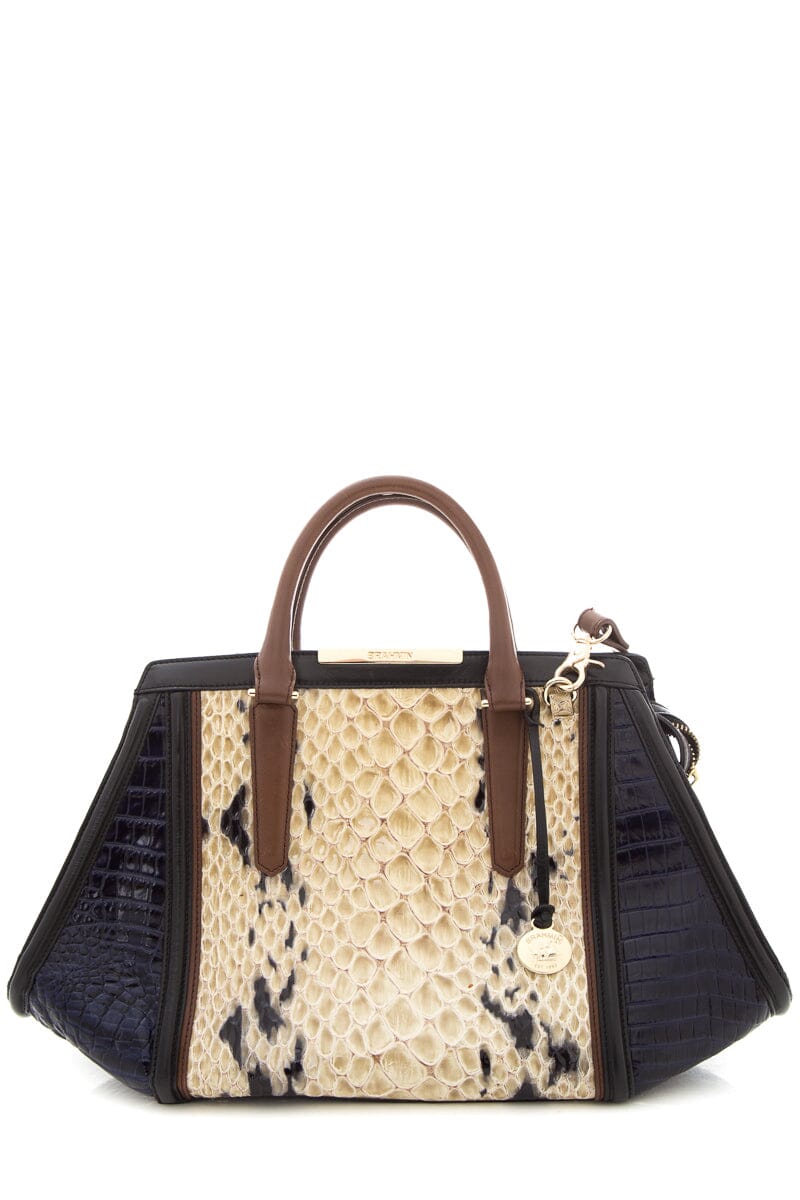 Brahmin Multi-Color Embossed Croc Handbag