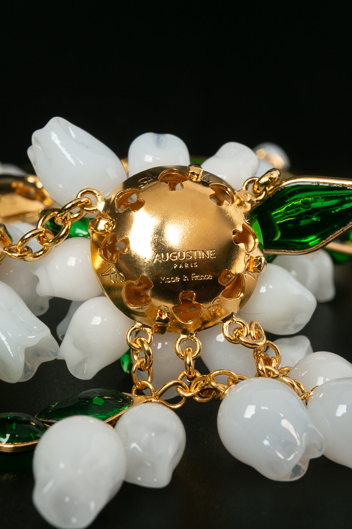 Collier plastron en pÃƒÆ’Ã‚Â¢te de verre Augustine