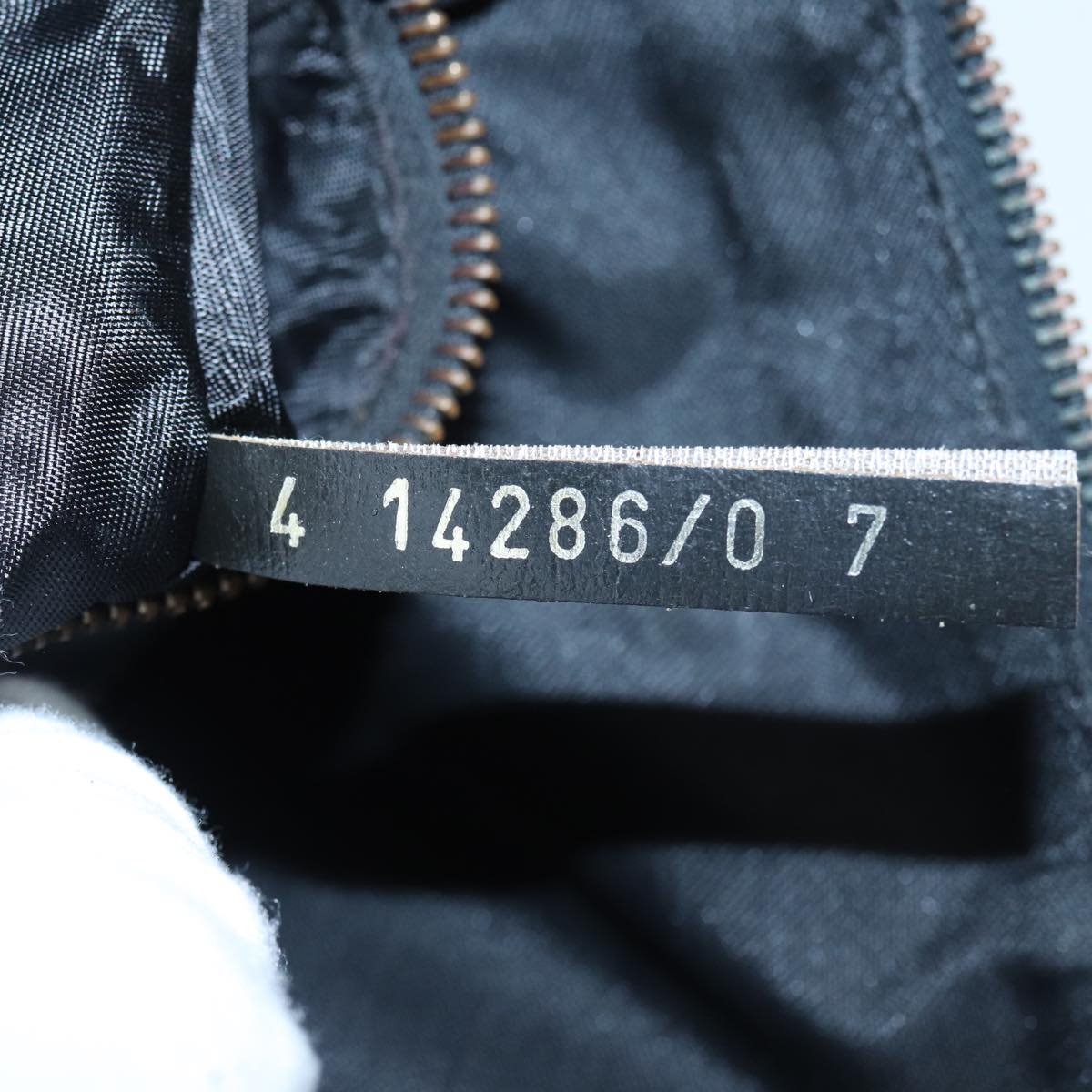FENDI Pecan Canvas Hand Bag PVC Leather Brown 83247