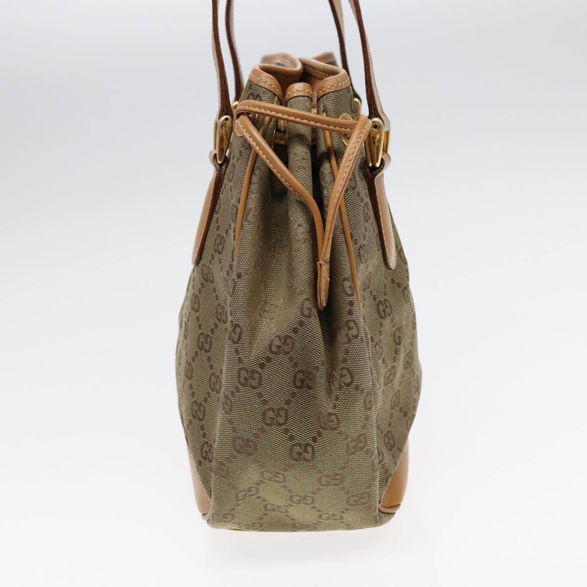 GUCCI GG Canvas Hand Bag Beige Brown 000 2854 0282 83346