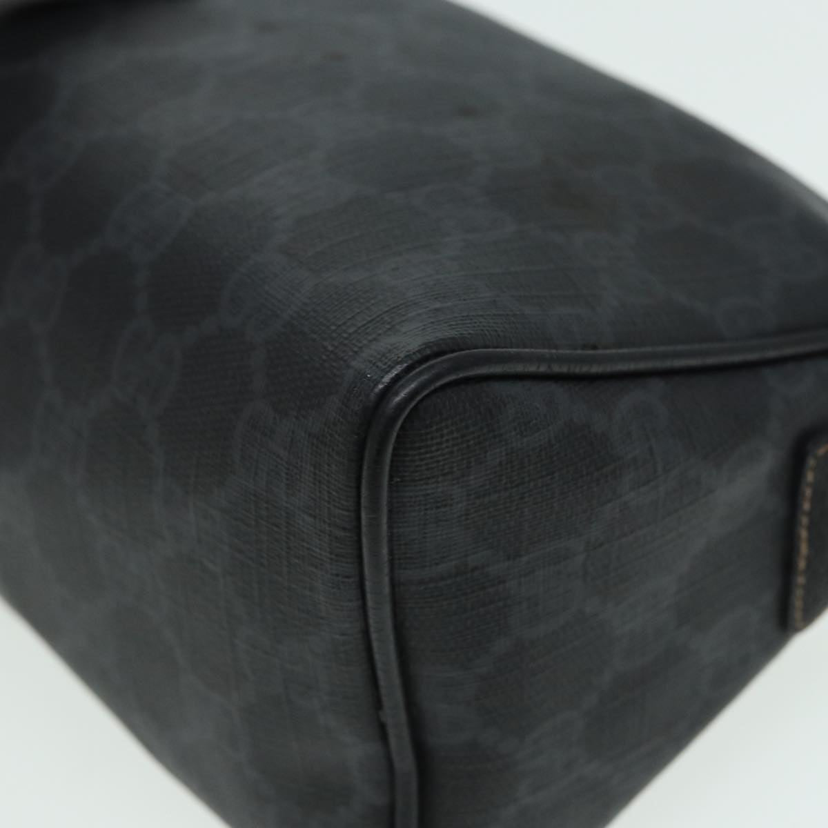 GUCCI GG Supreme Shoulder Bag PVC Black 156 02 086 83391