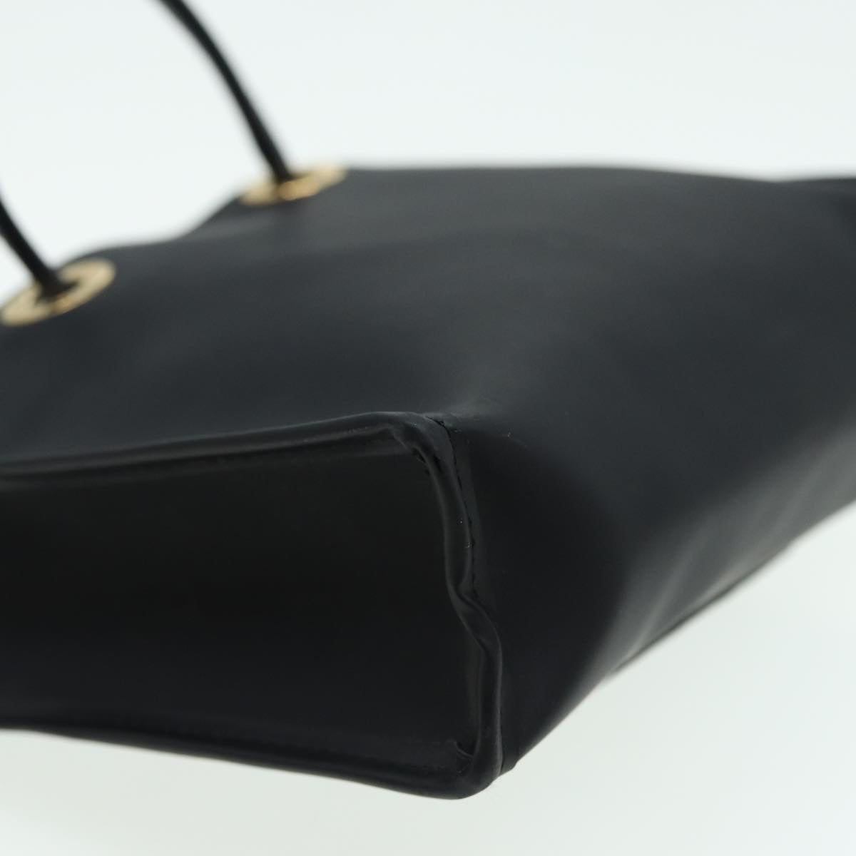 FENDI Hand Pouch Vinyl Black 83410