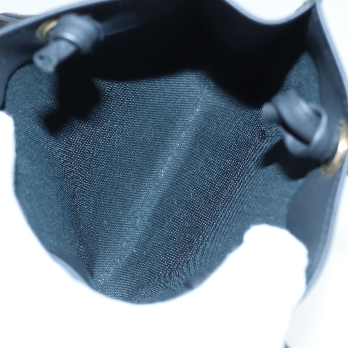FENDI Hand Pouch Vinyl Black 83410