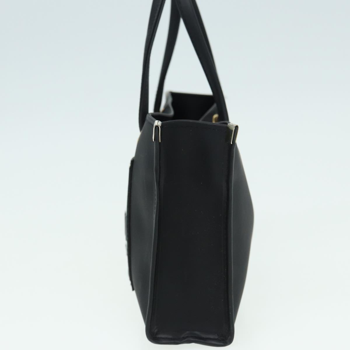 FENDI Hand Pouch Vinyl Black 83410