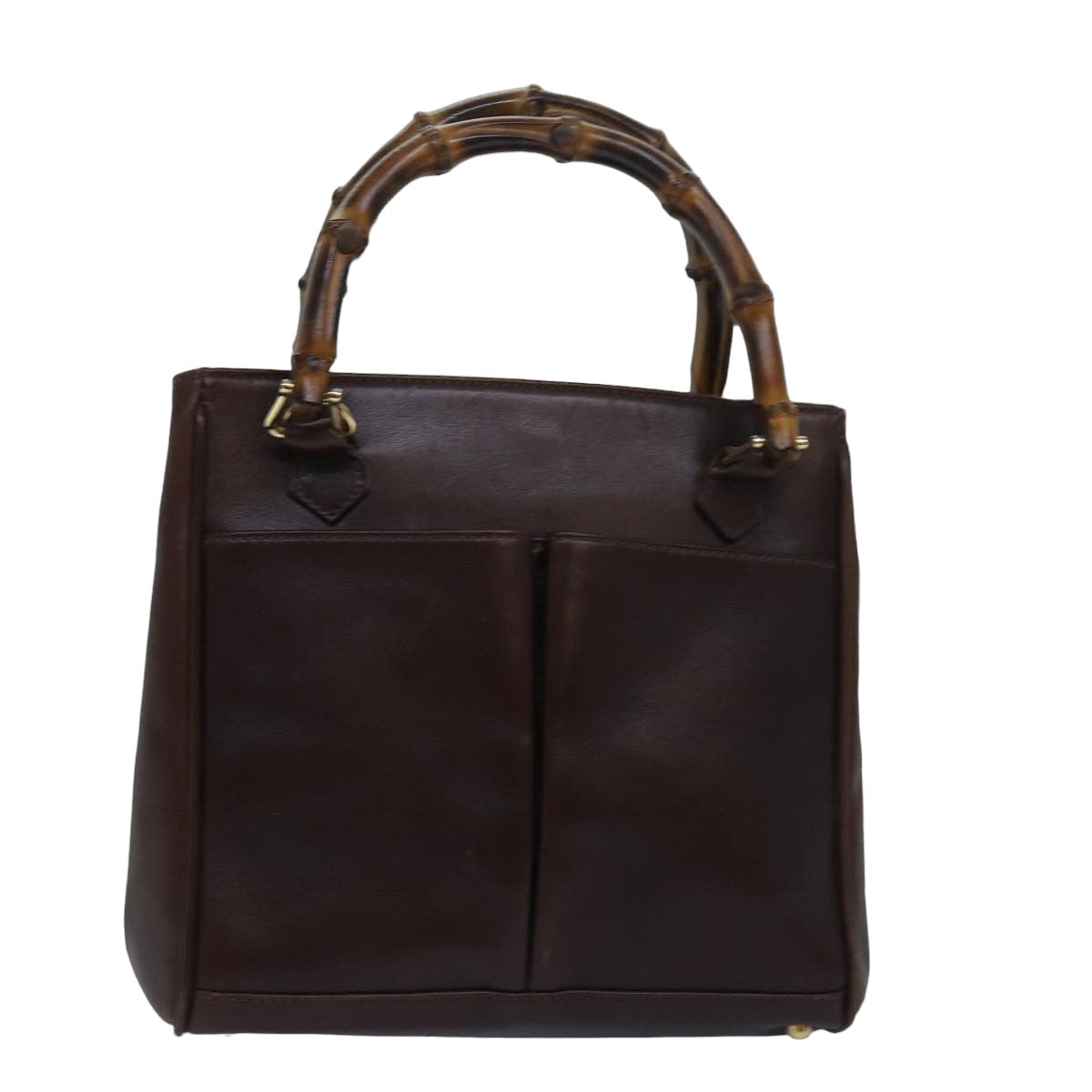 GUCCI Bamboo Hand Bag Leather Brown 000 122 0316 83411
