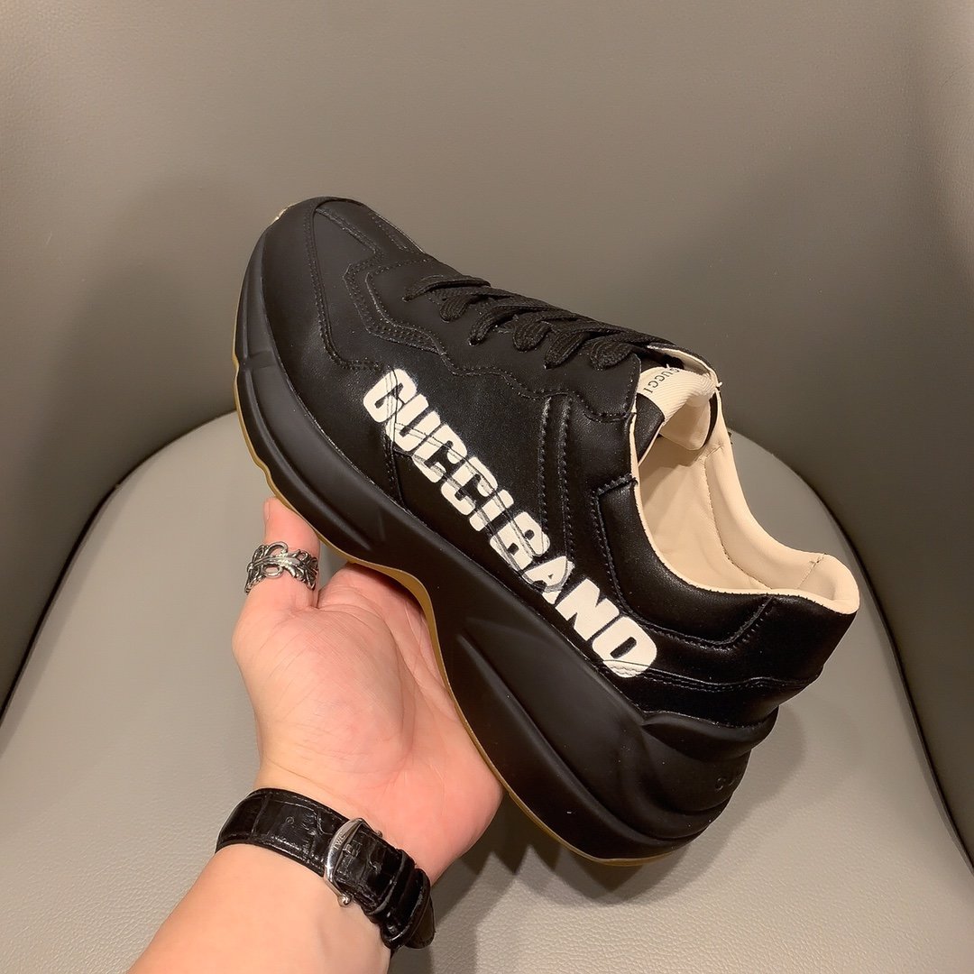 GLM-GCI  RHYTON VINTAGE TRAINER BAND BLACK SNEAKER 140