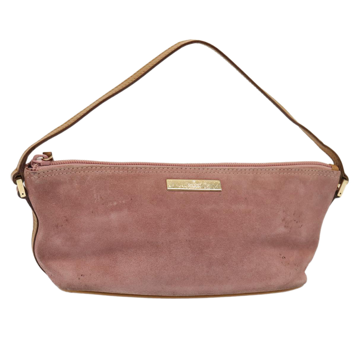 GUCCI Accessory Pouch Suede Pink 039 1103 2123 83424