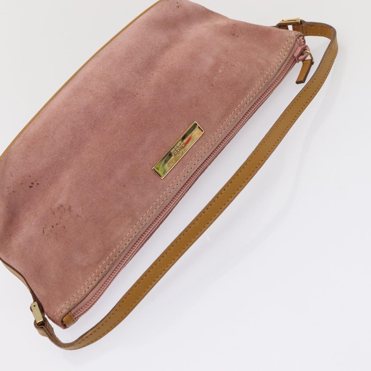 GUCCI Accessory Pouch Suede Pink 039 1103 2123 83424