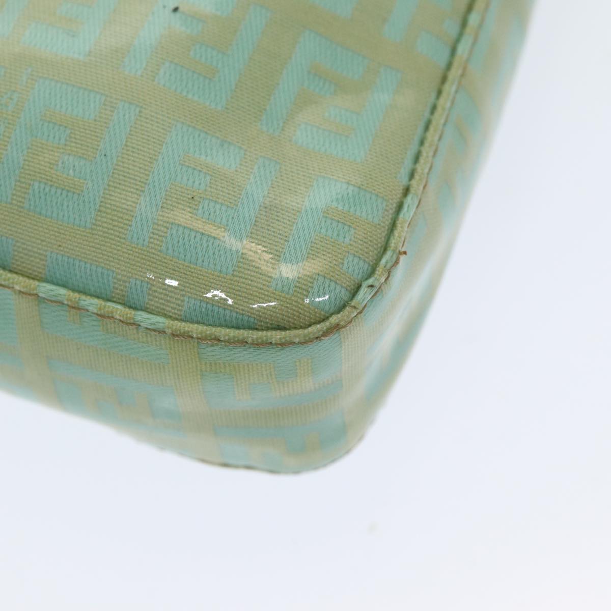 FENDI Zucchino Canvas Mamma Baguette Hand Bag Enamel 83669