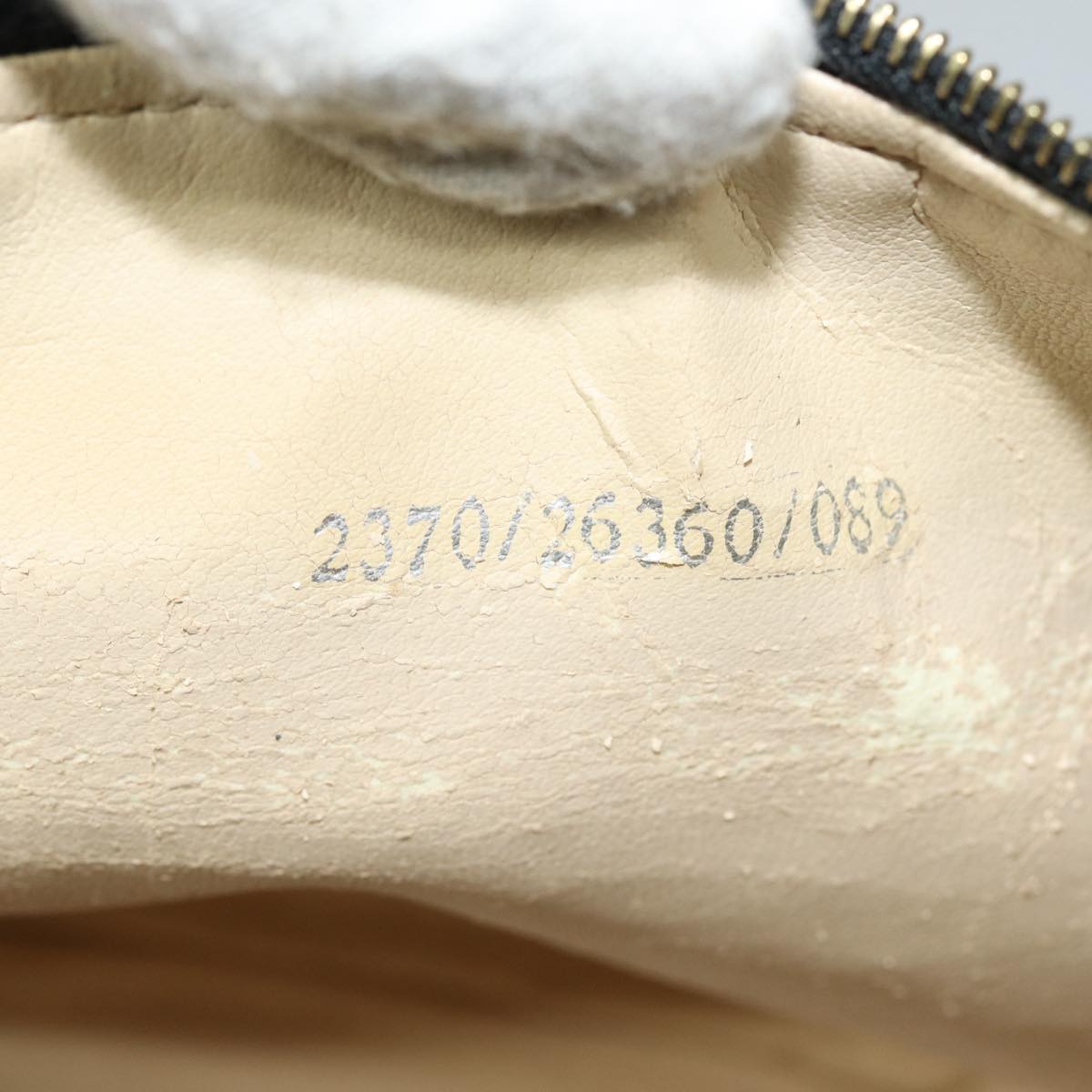 FENDI Zucca Canvas Hand Bag Brown Black 83670