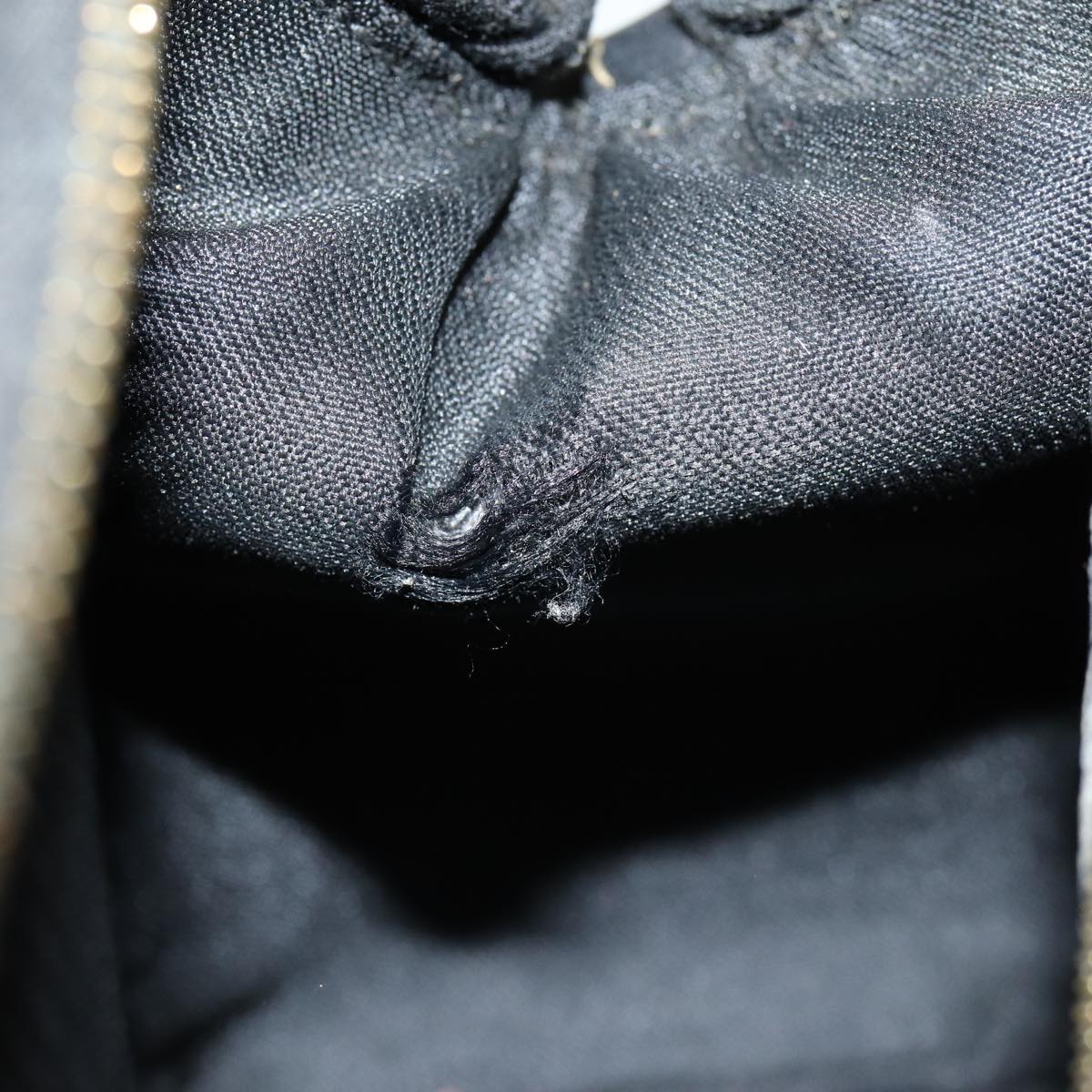 FENDI Pecan Canvas Hand Bag 2way Brown Black 83671