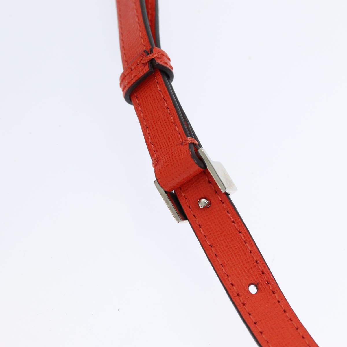 FENDI Hand Bag Leather 2way Orange 83672