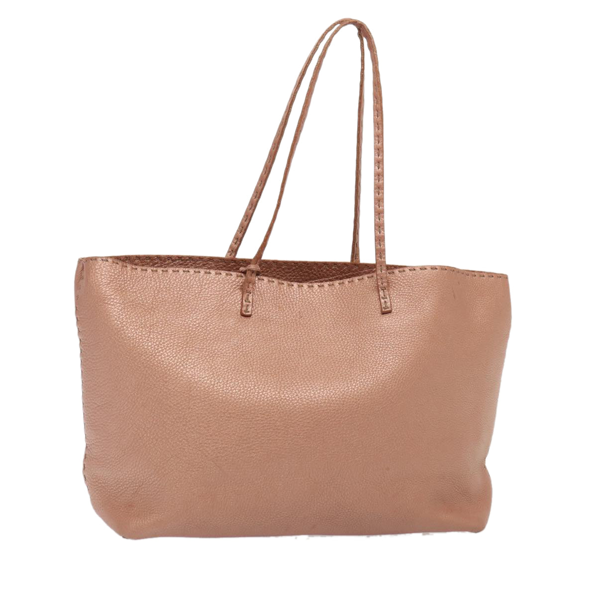 FENDI Tote Bag Leather Pink 83686