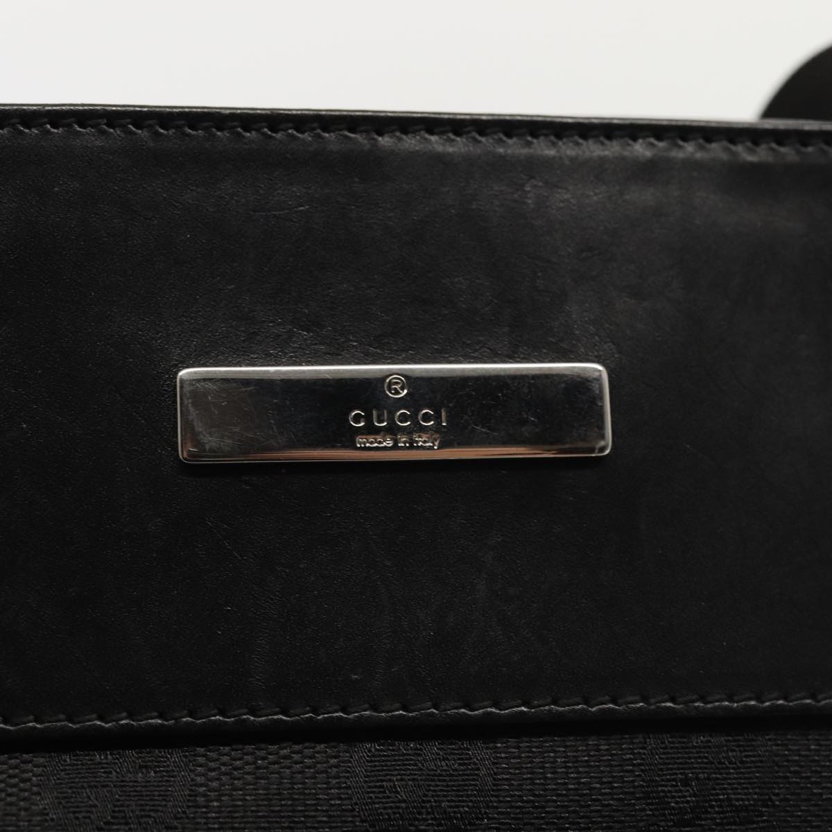 GUCCI GG Canvas Shoulder Bag Black 27639 200047 83704