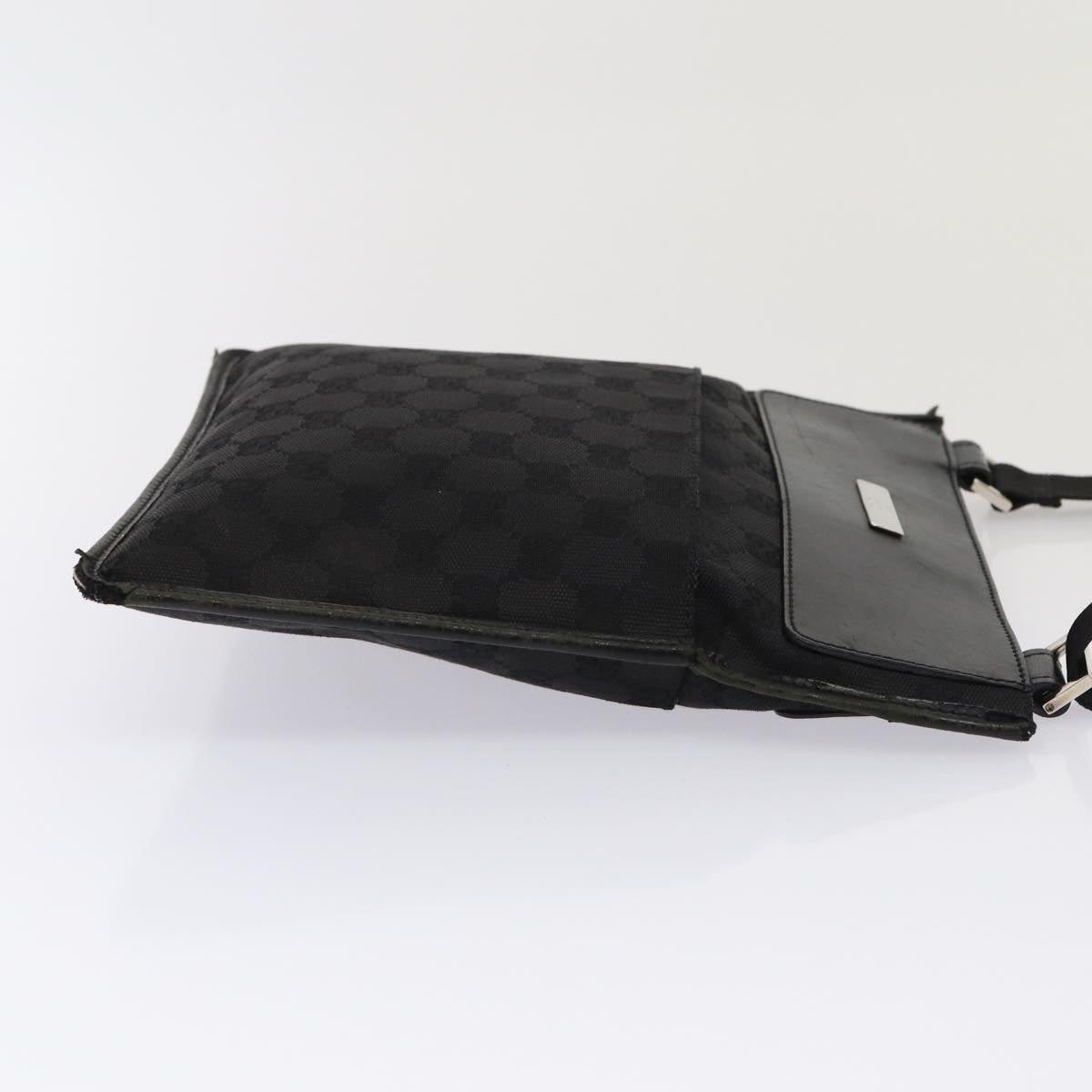 GUCCI GG Canvas Shoulder Bag Black 27639 200047 83704