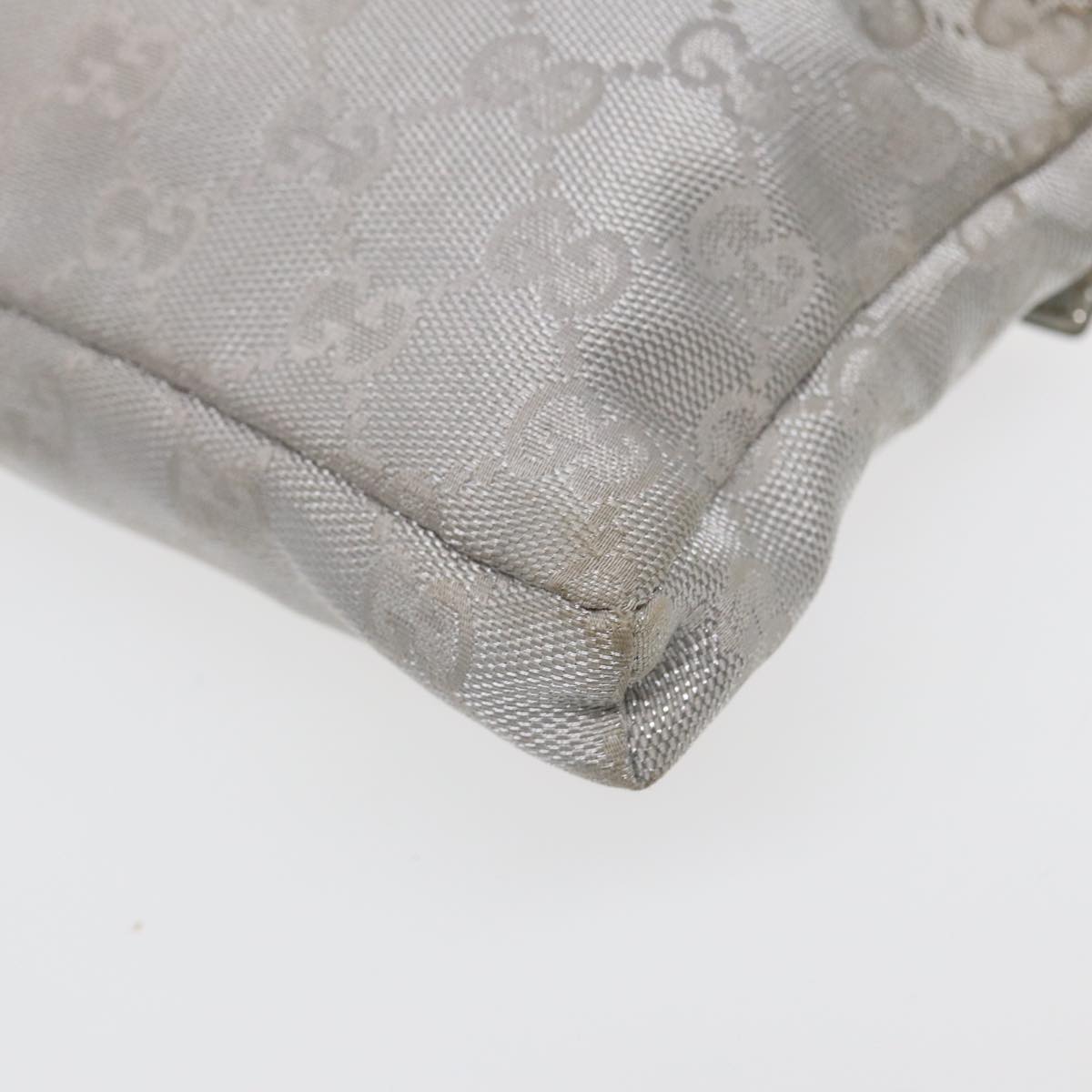 GUCCI GG Canvas Waist bag Silver 28566 83709