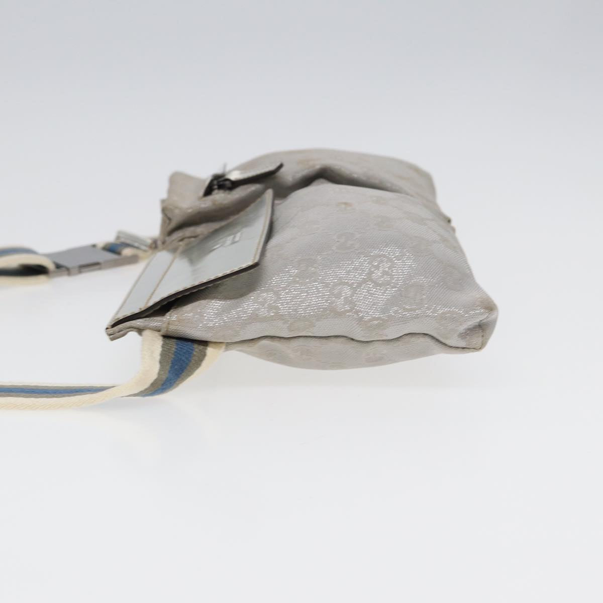 GUCCI GG Canvas Waist bag Silver 28566 83709