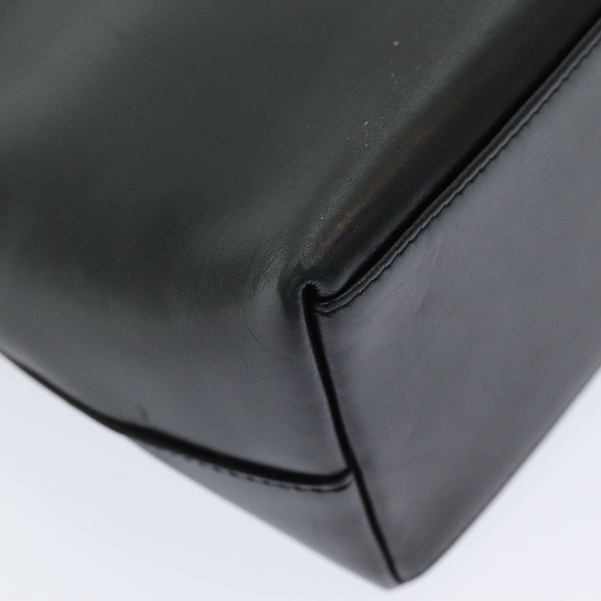 GUCCI Bamboo Hand Bag Leather Black 001 3008 000926 83723