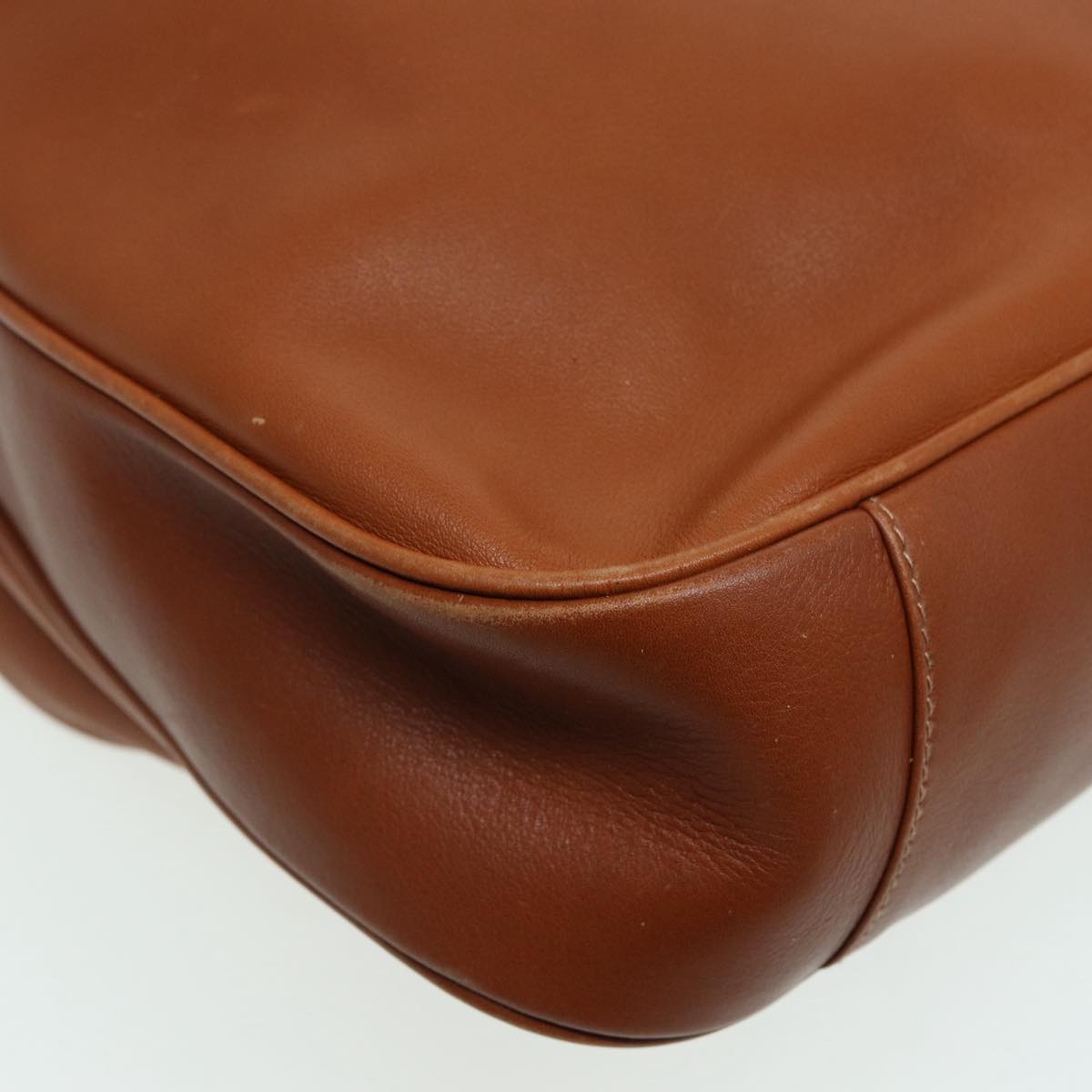 GUCCI Bamboo Shoulder Bag Leather 2way Brown 001 3754 1577 83812