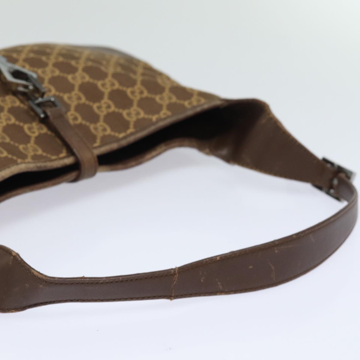 GUCCI GG Canvas Jackie Shoulder Bag Brown 83815