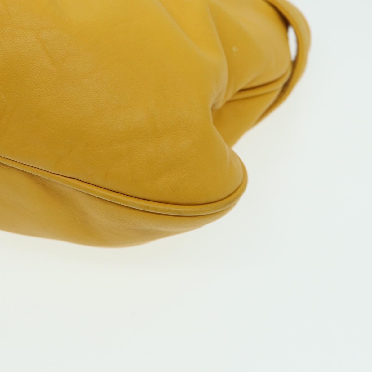 FENDI Hand Bag Leather Yellow 83832