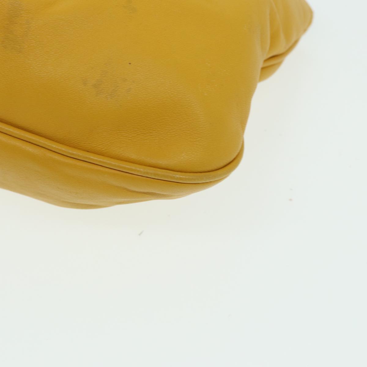 FENDI Hand Bag Leather Yellow 83832