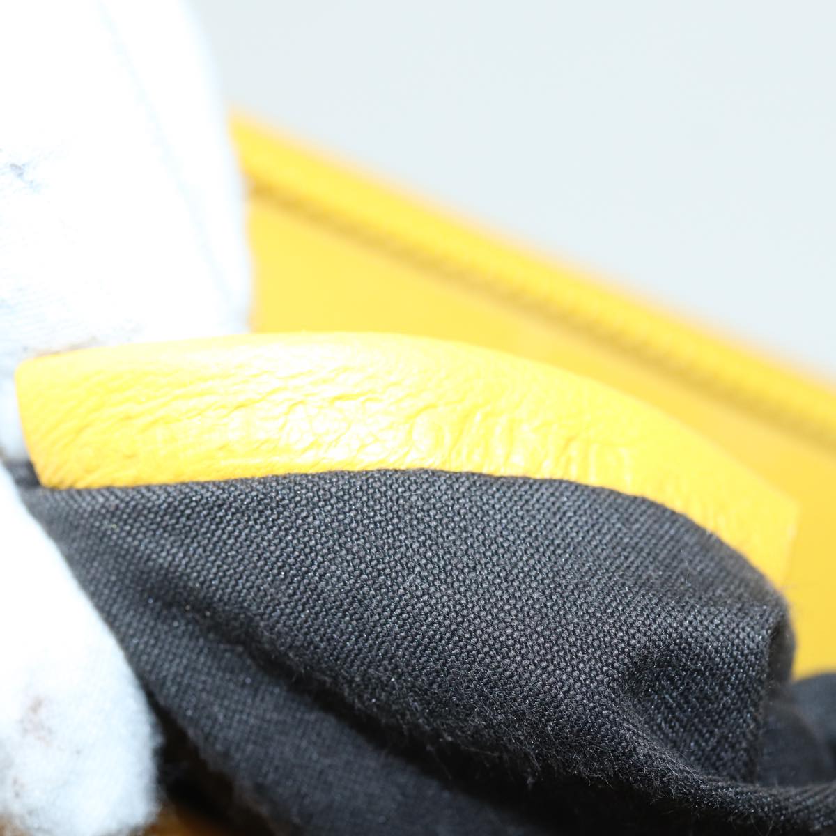 FENDI Hand Bag Leather Yellow 83832