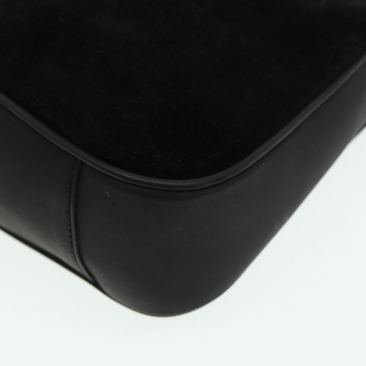 GUCCI Bamboo Hand Bag Suede Black 001 3754 1638 83964