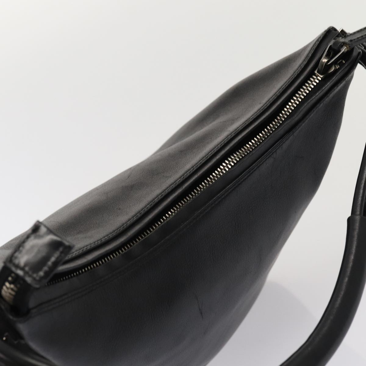 GUCCI Shoulder Bag Leather Black Silver 001 3766 3444 83972