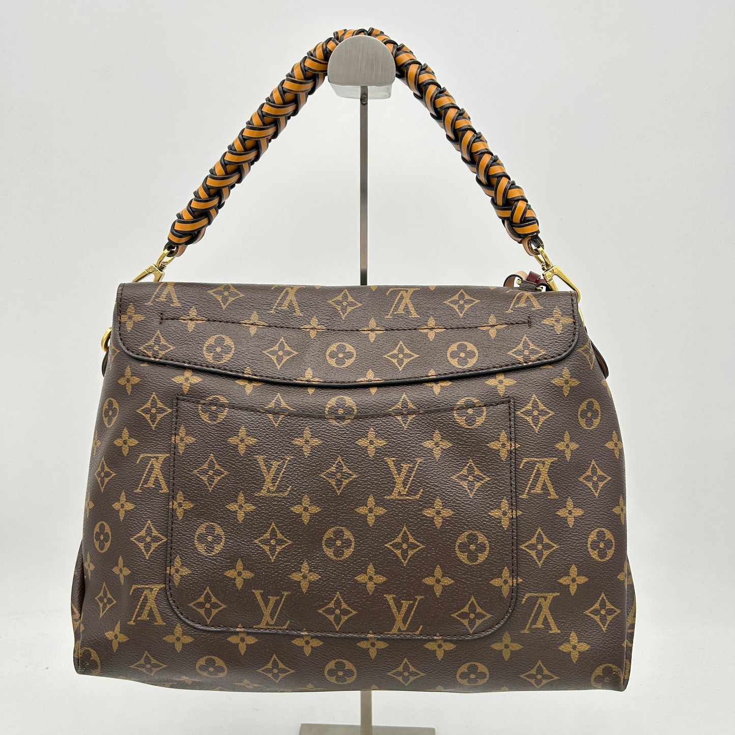 Louis Vuitton Beaubourg Monogram Canvas Handbag Brown Medium