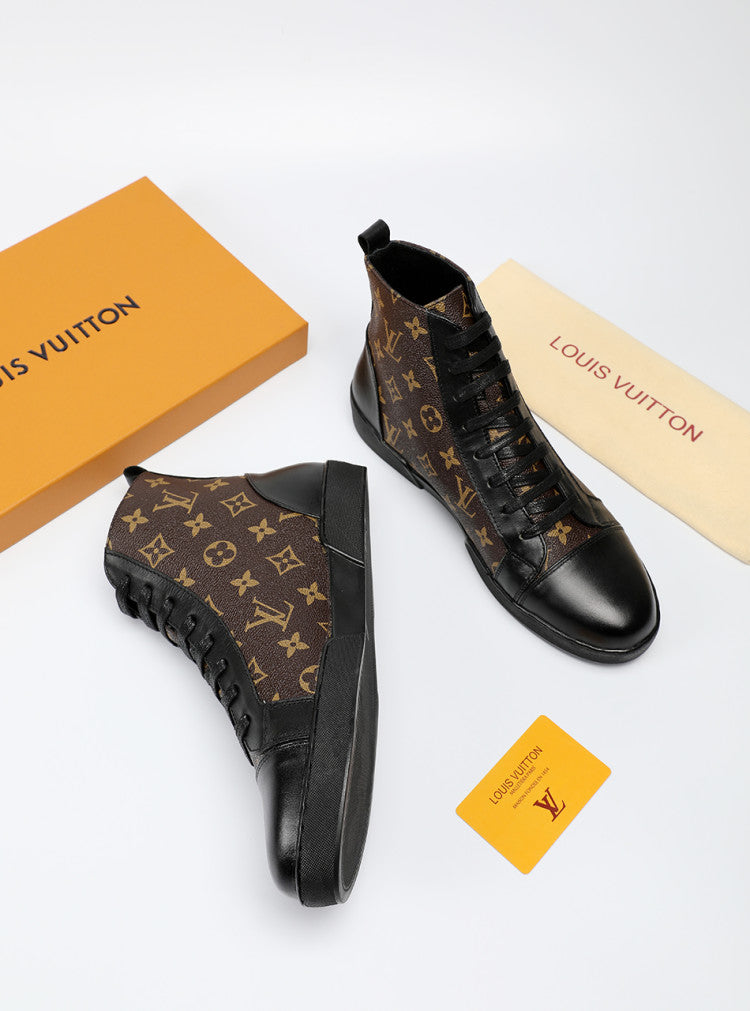GLM - LUV High GLMnogram Brown Boot Sneaker