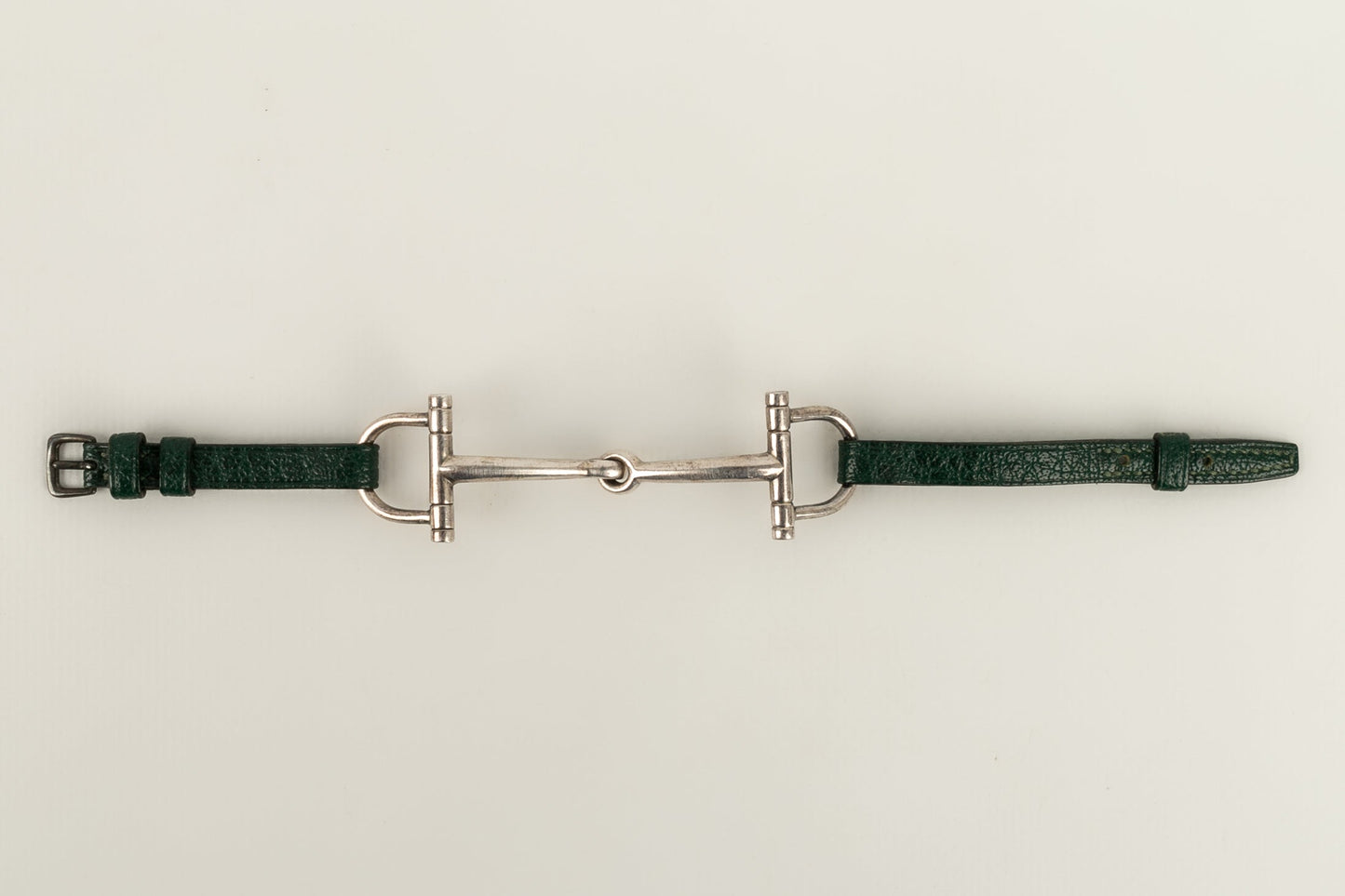 Bracelet en cuir et argent HermÃƒÆ’Ã‚Â¨s