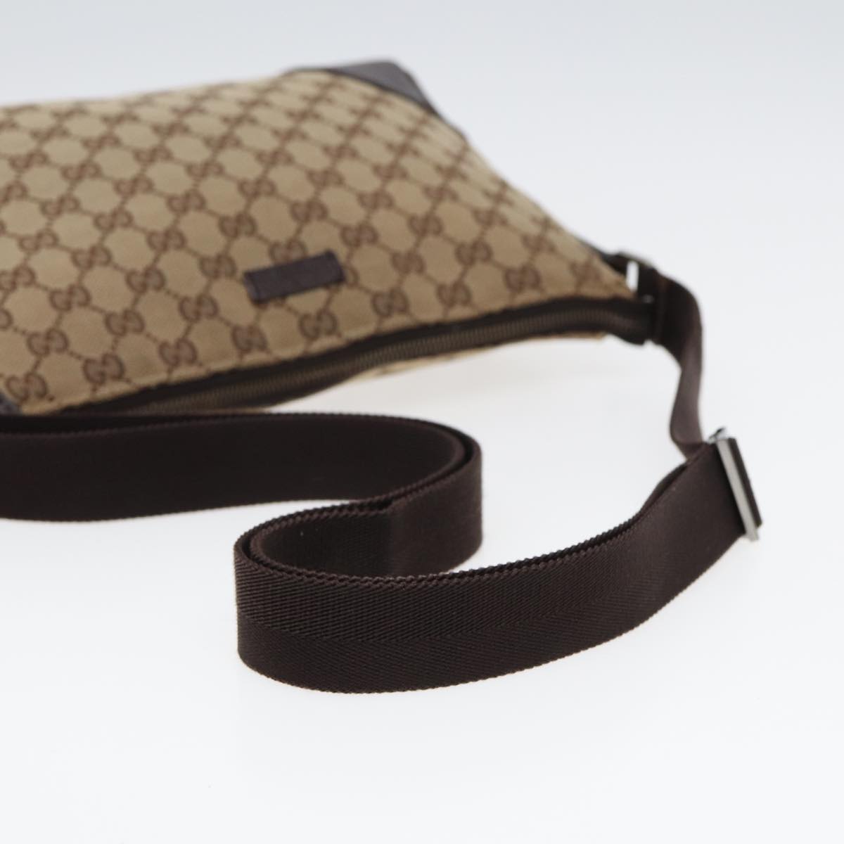 GUCCI GG Canvas Shoulder Bag Beige 114273 84223
