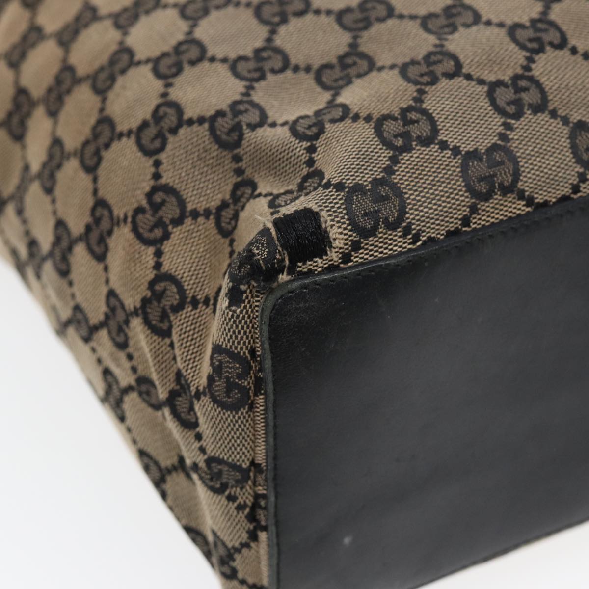 GUCCI GG Canvas Tote Bag Navy 002 1098 84228