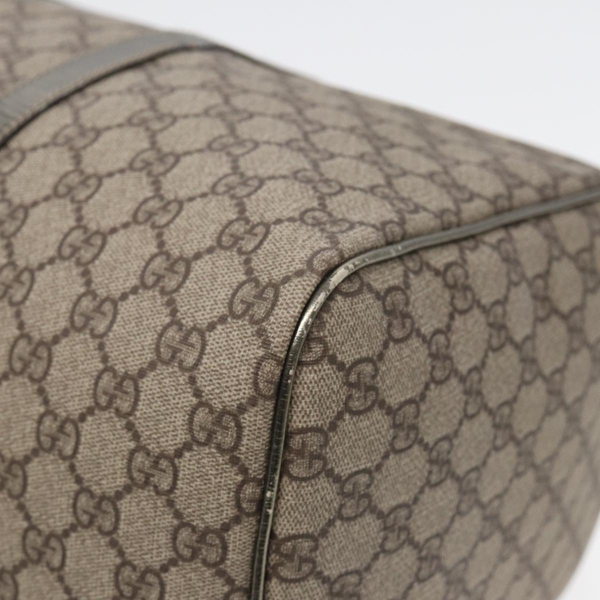 GUCCI GG Supreme Boston Bag PVC Beige 193602 84231