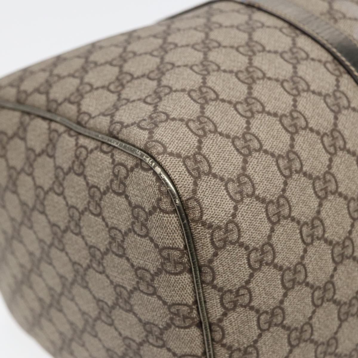 GUCCI GG Supreme Boston Bag PVC Beige 193602 84231