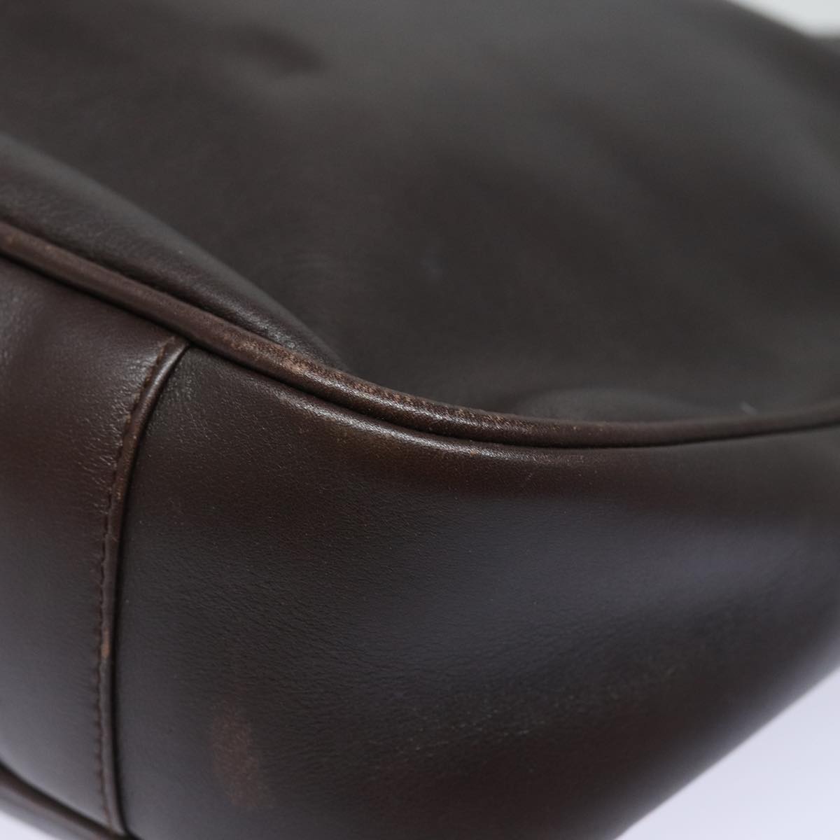 GUCCI Bamboo Shoulder Bag Leather Brown 001 2123 1777 84430